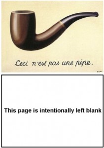 Figure 1: Comparison of self-referentialism in surrealist art and academic literature.