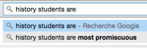 history students are