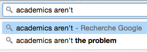 academics aren